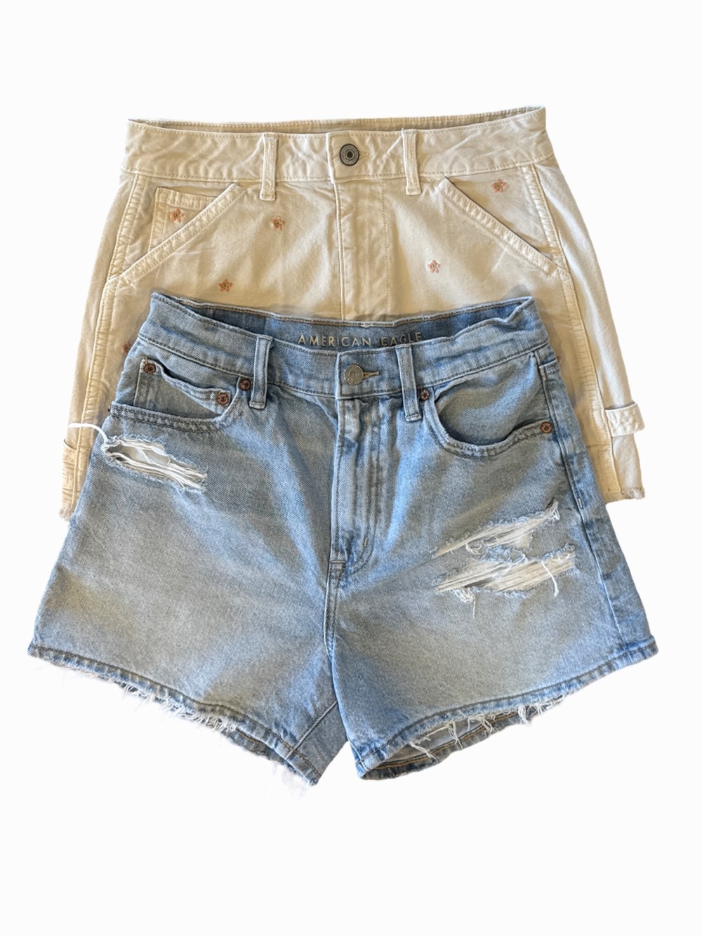 American Eagle Outfitters Set 2 90s Highest Rise Boyfriend Shorts  Size 2